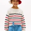 Jersey de rayas marineras para niña