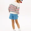 Jersey de rayas marineras para niña