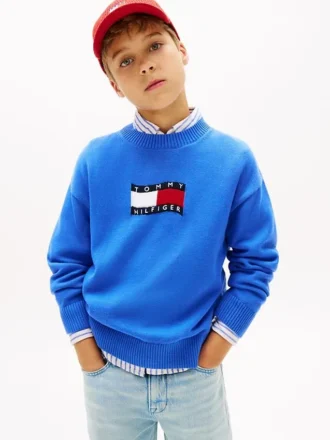 Jersey infantil con logotipo de bandera ondulada