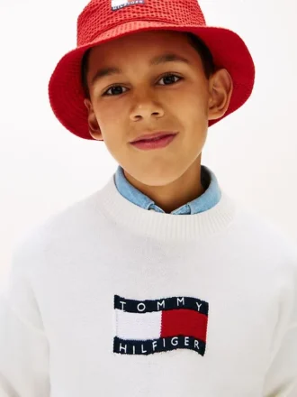 Jersey infantil con logotipo de bandera ondulada
