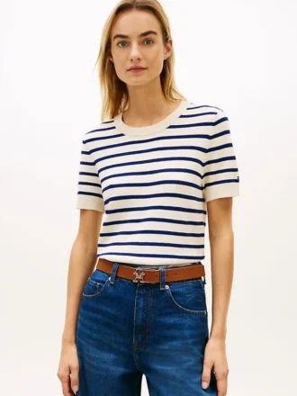 Jersey ligero de pantalones cortos a rayas