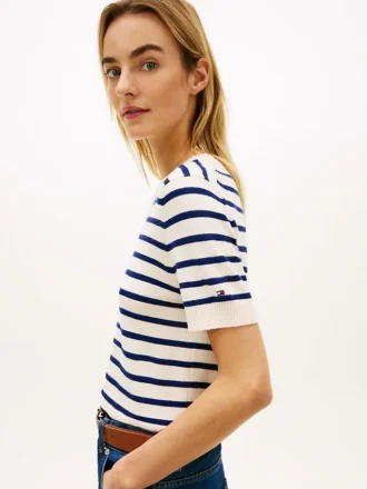 Jersey ligero de pantalones cortos a rayas