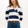 Jersey polo con rayas de rugby