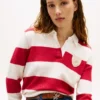 Jersey polo con rayas de rugby
