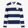 Jersey polo con rayas de rugby