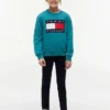 Leggings infantiles con el logotipo de Tommy estilo universitario