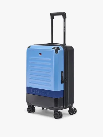 Maleta con ruedas rígida de 21″ con bloques de color