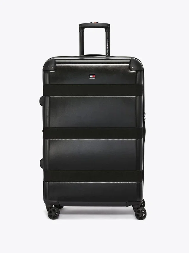 Maleta rígida con ruedas de 28″ en bloques de color Maleta rígida con ruedas de 28″ en bloques de color