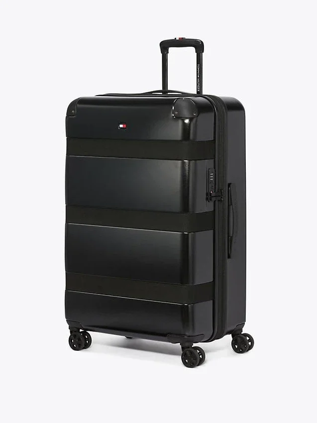 Maleta rígida con ruedas de 28″ en bloques de color Maleta rígida con ruedas de 28″ en bloques de color