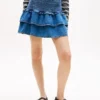 Minifalda de cambray con volantes de Tommy Jeans