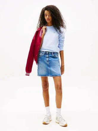 Minifalda vaquera de talle alto de Tommy Jeans