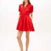 Minivestido camisero de lino