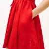 Minivestido camisero de lino