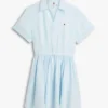 Minivestido camisero de lino Minivestido camisero de lino