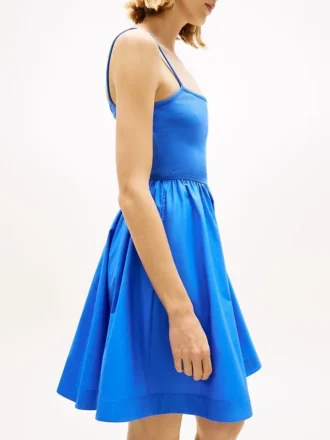 Minivestido de materiales mixtos de Tommy Jeans