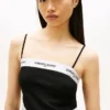 Minivestido de ponte con cinta con el logotipo de Tommy Jeans