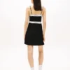 Minivestido de ponte con cinta con el logotipo de Tommy Jeans