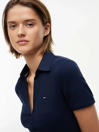 Minivestido polo de tejidos mixtos de Tommy Jeans