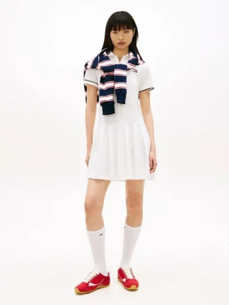Minivestido polo plisado de Tommy Jeans