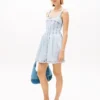 Minivestido vaquero plisado de Tommy Jeans