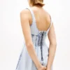 Minivestido vaquero plisado de Tommy Jeans