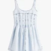 Minivestido vaquero plisado de Tommy Jeans