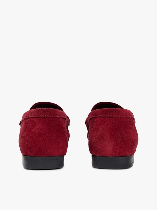 Mocasines de ante con eslabones de cadena Mocasines de ante con eslabones de cadena