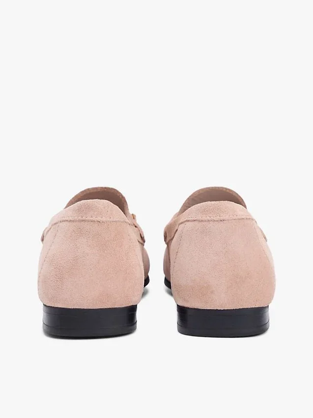 Mocasines de ante con eslabones de cadena Mocasines de ante con eslabones de cadena