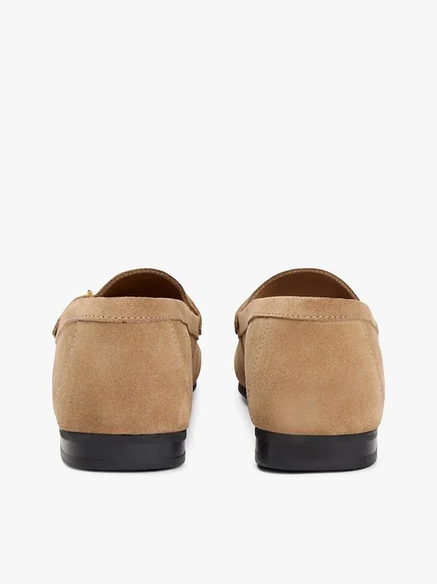 Mocasines de ante con eslabones de cadena Mocasines de ante con eslabones de cadena
