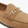 Mocasines de ante con eslabones de cadena Mocasines de ante con eslabones de cadena
