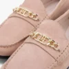 Mocasines de ante con eslabones de cadena Mocasines de ante con eslabones de cadena