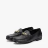 Mocasines de piel con eslabones de cadena Mocasines de piel con eslabones de cadena