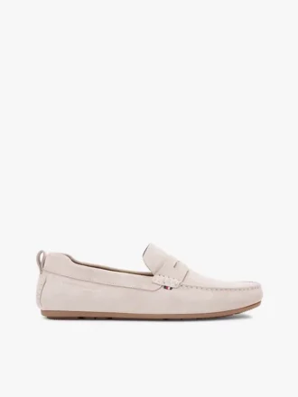 Mocasín de conducir de ante con tacos Mocasín de conducir de ante con tacos
