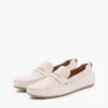 Mocasín de conducir de ante con tacos