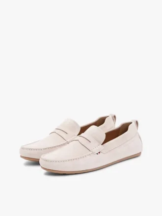Mocasín de conducir de ante con tacos Mocasín de conducir de ante con tacos