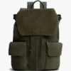 Mochila con solapa de ante Mochila con solapa de ante