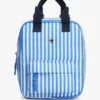 Mochila de lona a rayas para niña
