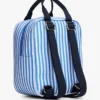 Mochila de lona a rayas para niña