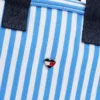 Mochila de lona a rayas para niña