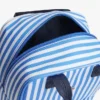 Mochila de lona a rayas para niña