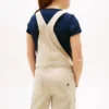 Mono de denim elástico de pierna ancha para niña Mono de denim elástico de pierna ancha para niña