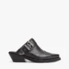 Mules de cuero estilo western de Tommy Jeans Mules de cuero estilo western de Tommy Jeans