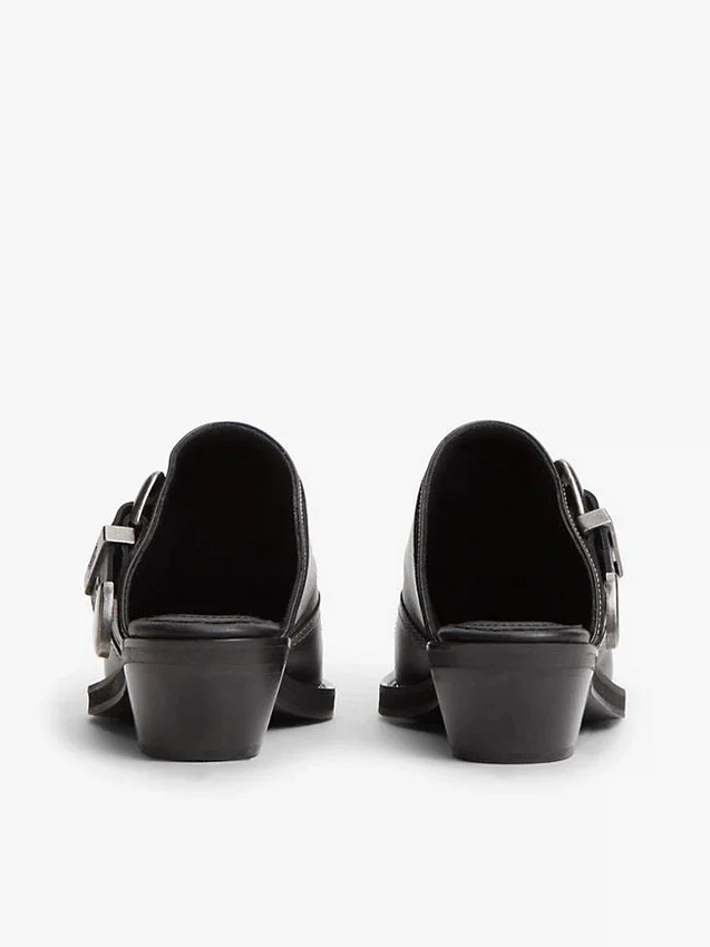 Mules de cuero estilo western de Tommy Jeans Mules de cuero estilo western de Tommy Jeans