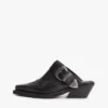 Mules de cuero estilo western de Tommy Jeans Mules de cuero estilo western de Tommy Jeans