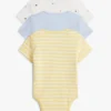 Pack de 3 bodies elásticos para bebés