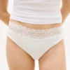 Pack de 3 braguitas de bikini con ribete de encaje Pack de 3 braguitas de bikini con ribete de encaje