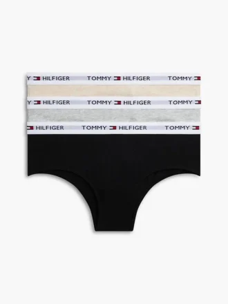 Pack de 3 braguitas tipo bikini con el logotipo de Tommy