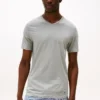 Pack de 3 camisetas interiores de algodón clásicas con cuello en V