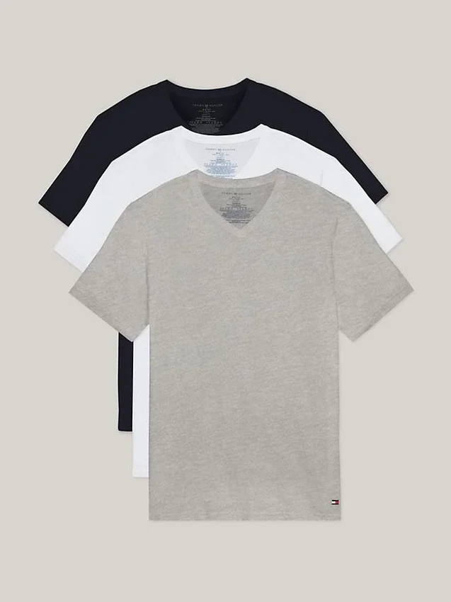 Pack de 3 camisetas interiores de cuello en V Cotton Classics Pack de 3 camisetas interiores de cuello en V Cotton Classics
