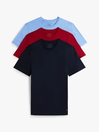 Pack de 3 camisetas interiores de cuello redondo Cotton Classics